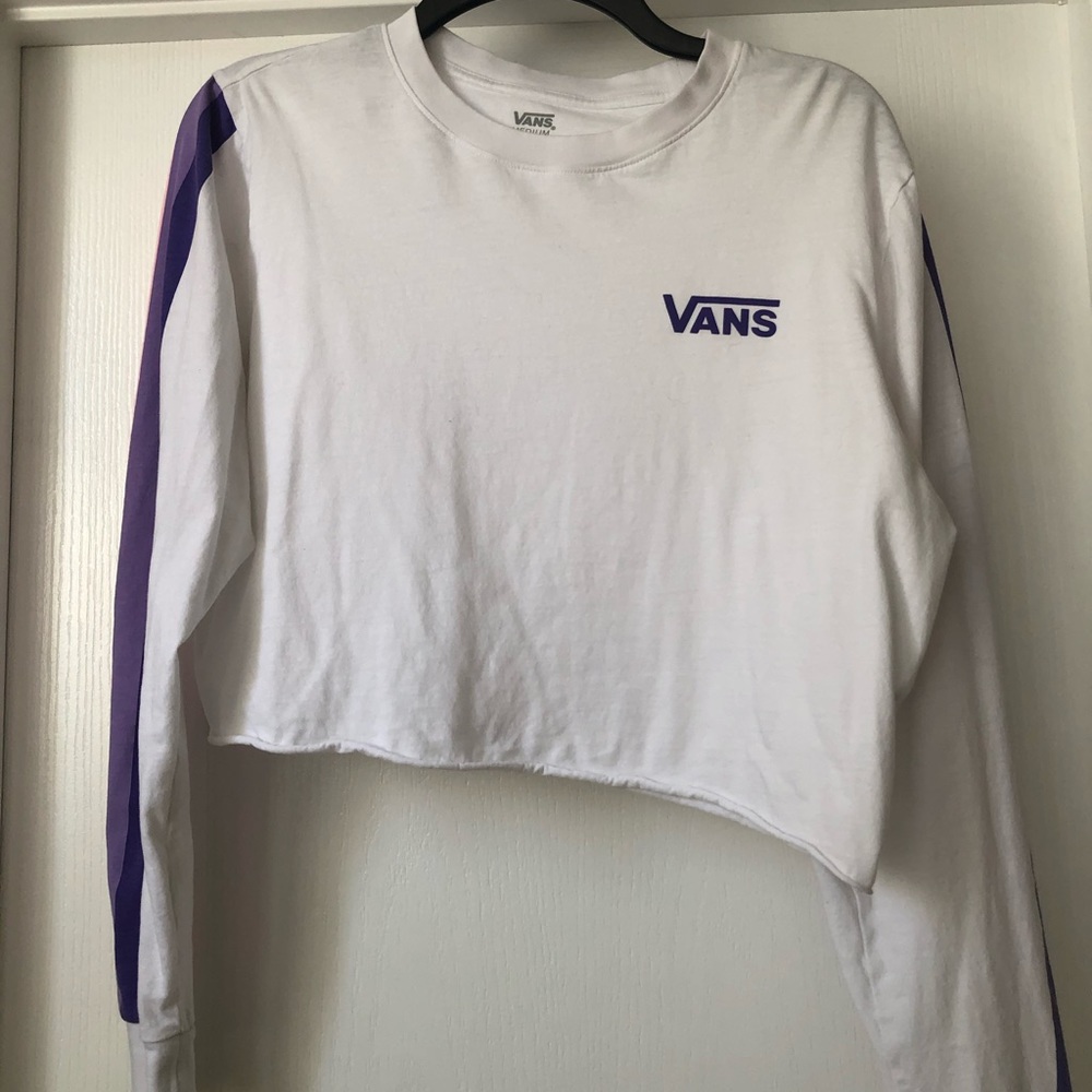 Vans long sleeve crop top